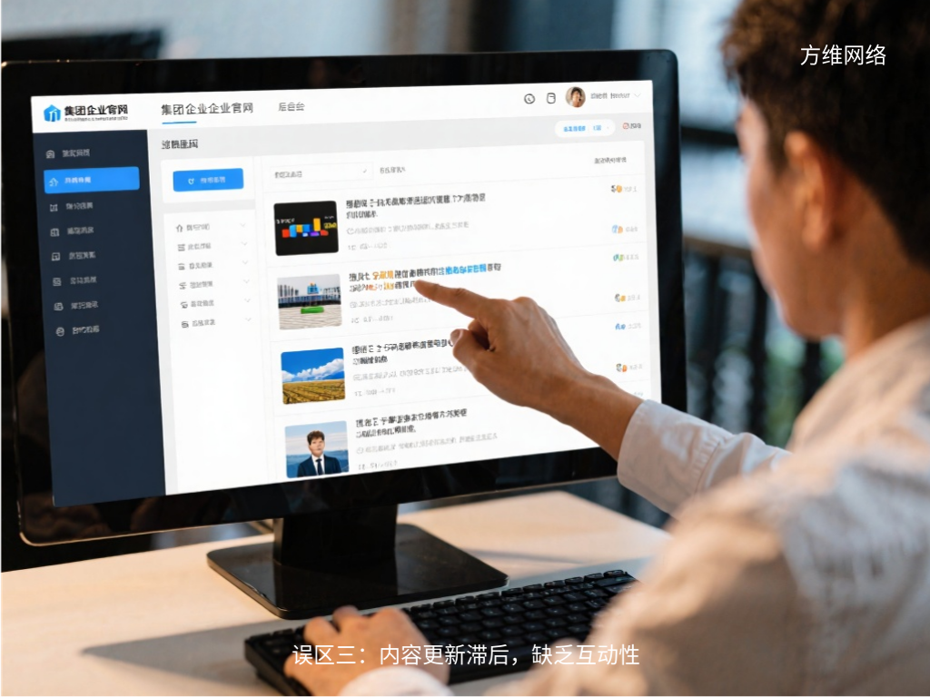 誤區(qū)三：內(nèi)容更新滯后，缺乏互動性